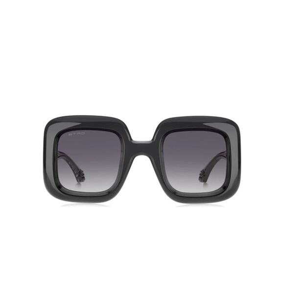 New Etro ETRO0015/S 0KB79O Dark grey Square Sunglasses, Authentic main image 6